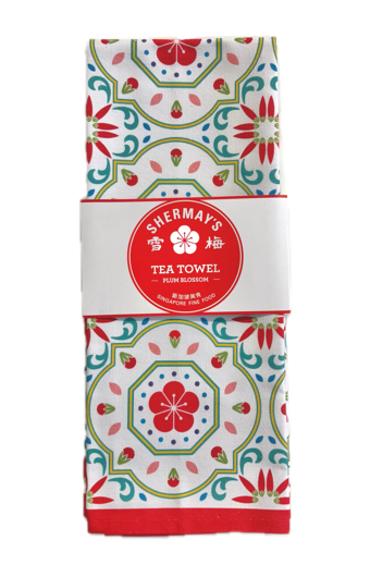 Plum Blossom Tea Towel